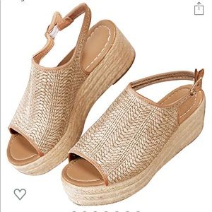 Blivener Espadrille Women’s tan wedges